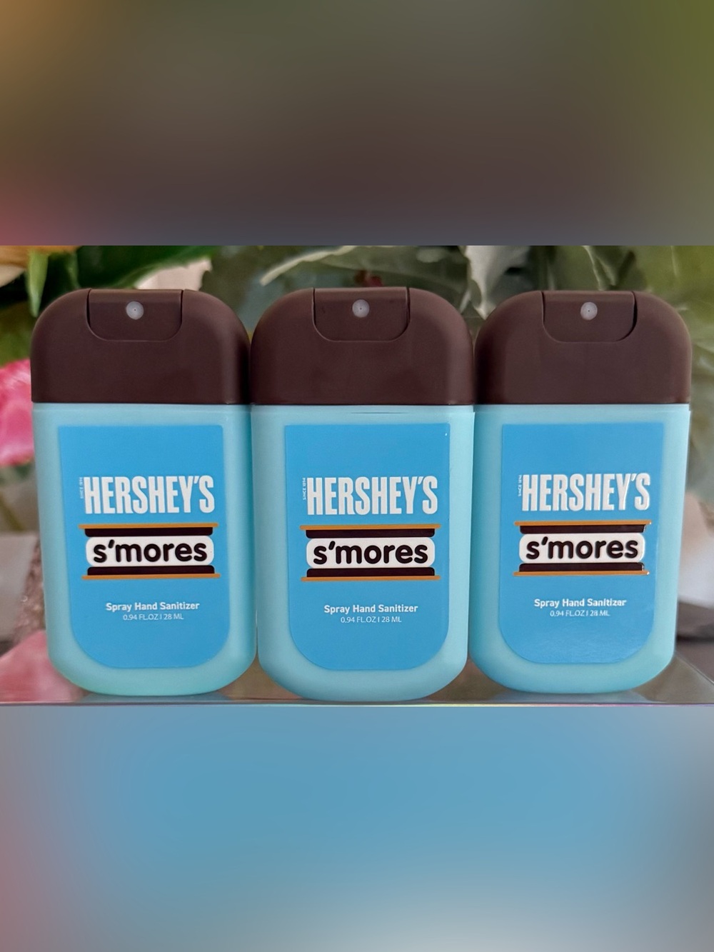 🆕🍫 HERSHEY’S LIMITED EDITION S’MORES SCENTED HAND SANITIZER 3-PIECE SET. NEW.